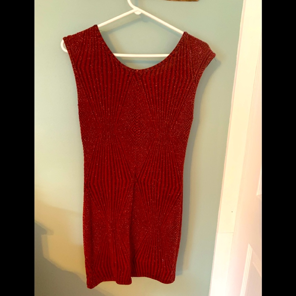 Rust mini dress